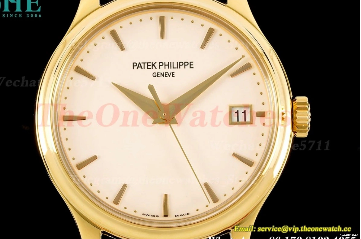 Calatrava V2 324 LE Ref.5227 Lvory Series White 3KF YG 0323